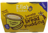Ella's Kitchen Organic Banana and Vanilla Bread Pudding, 4 x 80g